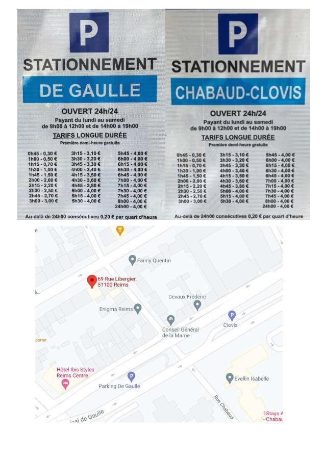 Apartament Le Mediterraneen, Face A La Cathedrale - 2D Reims Zewnętrze zdjęcie